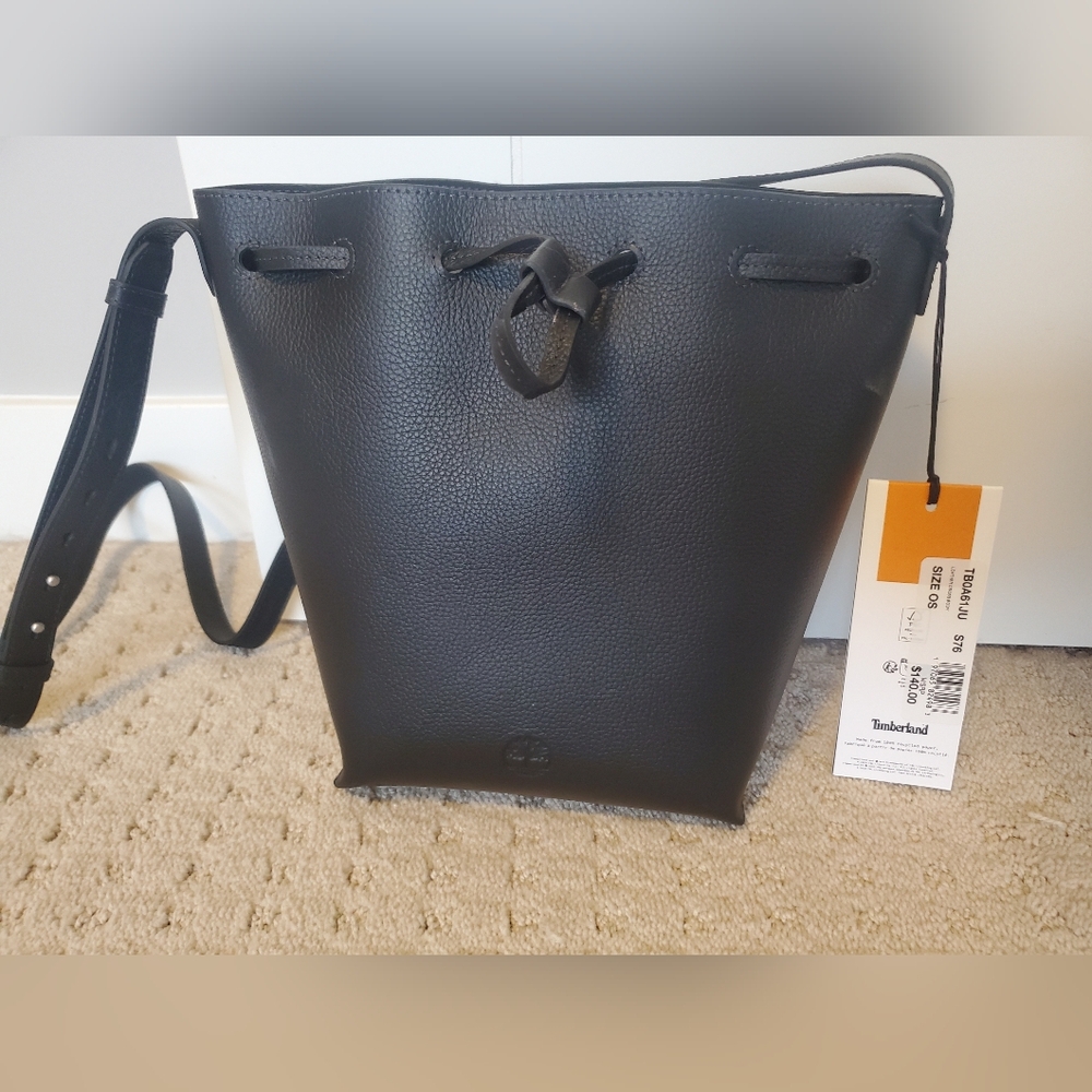 Brand New With Tags Timberland Tuckerman Leather Bucket Crossbody Bag